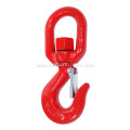 red painted steel forged lifting swivel grab slip hook